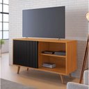 Ver imagem 2 de Rack Carinho para até 43" Jcm Movelaria - Cinamomo/preto