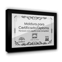Ver imagem 6 de Kit 3 Certificados/Diplomas A4 Com Tela De Acetato E Mdf Titulo Moldura Preta