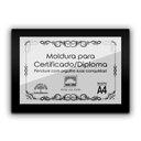 Ver imagem 7 de Kit 3 Certificados/Diplomas A4 Com Tela De Acetato E Mdf Titulo Moldura Preta