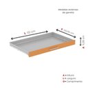 Ver imagem 7 de Mapoteca Mont 5 Gavetas 71,3cm x 120,4cm Aço Branco/Laranja Picasso
