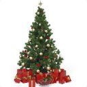 Ver imagem 3 de Árvore Pinheiro de Natal Barata Luxo Verde 1,50m 330 Galhos