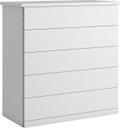 Ver imagem 1 de Cômoda para Quarto 5 Gavetas Corrediças Telescópicas - Capri-branco - Bianchi Móveis