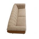 Ver imagem 3 de Sofá 3 Lugares 240cm Pés Madeira Premium Compose Bouclê Corino Sala Clinica Recepçao Luxo
