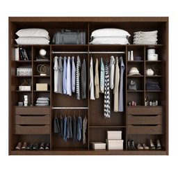 Guarda-roupa Mdf 2 Portas 6 Gavetas Atraente - 4