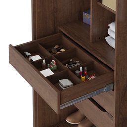 Guarda-roupa Mdf 2 Portas 6 Gavetas Atraente - 5