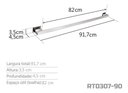 Ver imagem 3 de Toalheiro 90 cm Inox - Kromus RT0307-90