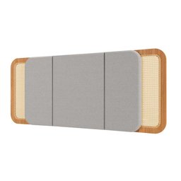 Kit Quarto com Cama + Cabeceira + 2 Mesas de Cabeceira Mdf Cor:freijó - 3