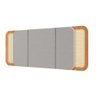 Kit Quarto com Cama + Cabeceira + 2 Mesas de Cabeceira Mdf Cor:freijó - 3