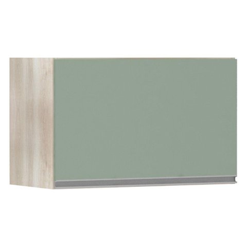 Armário Basculante 60cm 1 Porta Lis Legno Crema C/Verde