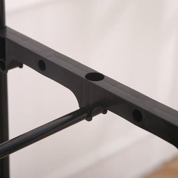 Cabideiro Arara de Roupa Sapateira Organizador Varal 2 Prateleiras Loja Quarto Luxo - 6