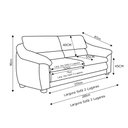 Ver imagem 4 de Jogo de Sofá 2 e 3 Lugares Sala de Estar Veneza Couro Conhaque - Gran Belo