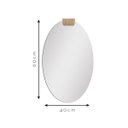 Ver imagem 4 de Espelho Decorativo Choker Aplique 2 60x40cm Oval