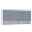 Ver imagem 1 de Guarda-roupa Modulado 165cm Aéreo 2 Portas Alpes Luciane
