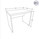 Ver imagem 4 de Mesa Para Estudos e Escritório Tampo 40mm 90cm Pés Painel