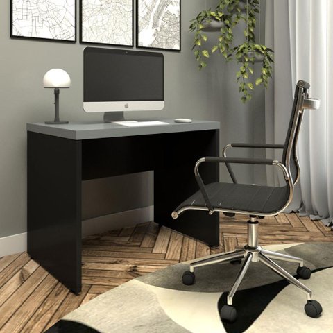 Mesa Para Estudos e Escritório Tampo 40mm 90cm Pés Painel