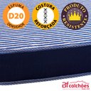 Ver imagem 5 de Puff Multiuso 3 em 1 Casal com Travesseiro Jacquard Azul Bf Colchões