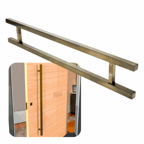 Puxador para Portas Aristocrata Ouro Velho 1,20 M