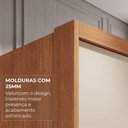 Ver mais imagens de Guarda-Roupa Casal com Vidro e LED 6 Portas e 6 Gavetas Multimóveis Crnvh-GRP144 Cinamomo/Bege