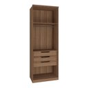 Ver imagem 2 de Modulo 2 Portas Setiba 841mm com 3 Gavetas Rimo Carvalho/off White