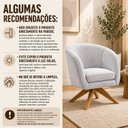Ver imagem 5 de Kit com 02 Poltronas Afrodite Base Giratória Madeira Eucalipto