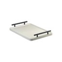 Ver imagem 5 de Bandeja Cantinho do Café Decorativa para Servir Bebidas 28x40:branco/preto Fosco