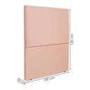 Ver imagem 3 de Cabeceira Solteiro 100 Cm com Frame Luna Linho Rose Artte