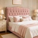 Ver imagem 1 de Cabeceira Greta 90cm Estofada Veludo p/ Cama Solteiro Quarto