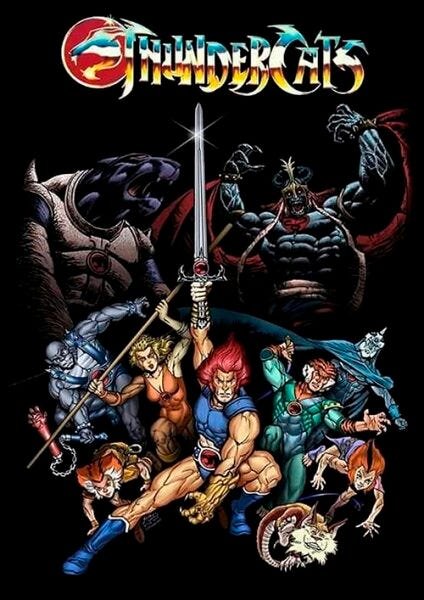 Quadro Decorativo Vintage Geek e Nerd ThunderCats - PVC 1mm 30x45 - 1