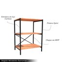 Ver imagem 5 de Sapateira Industrial Multiuso Basilico 3 Prateleiras Preto/demolição G79 - Gran Belo