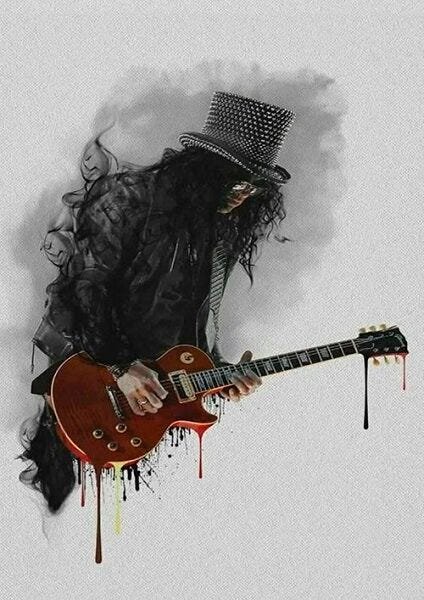 Quadro Decorativo Musica Rock - PVC 1mm 30x45 - 1