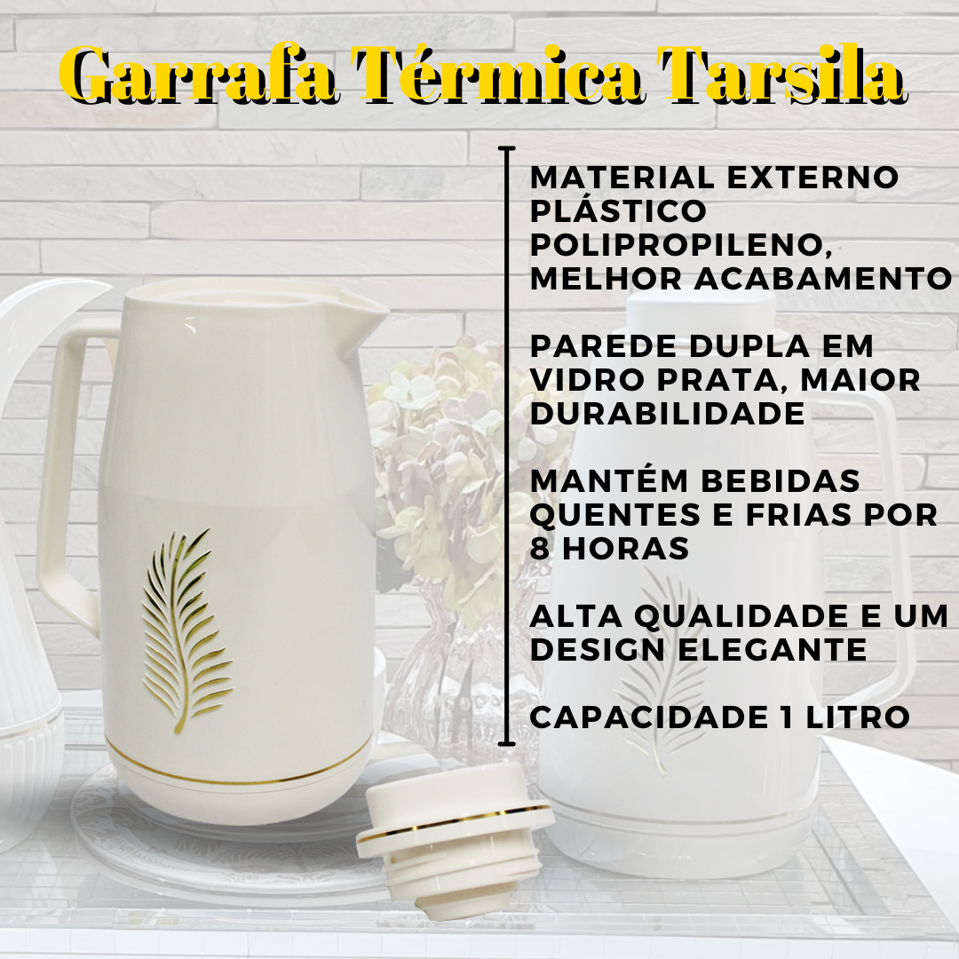 Garrafa Térmica Café/ Chá Modelo Tarsila 1L Produto Premium - 6