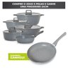 Jogo 6 Panelas Indução Antiaderente Graniflon Moda do Chef Cor:cinza - 2
