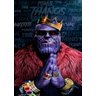 Quadro Decorativo Geek e Nerd King Thanos - PVC 1mm 30x45 - 2