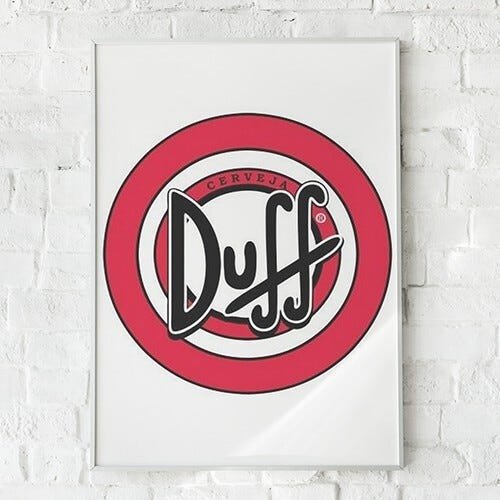 Quadro Decorativo Bar e Boteco Duff - PVC 2mm 40x60 - 1