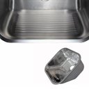 Ver imagem 3 de Tanque Lavanderia 55 X 45 com Acessórios Aço Inox 304 Polido