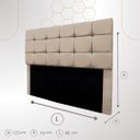 Ver imagem 3 de Cabeceira Cama Box Solteiro 90 Cm Malta em Suede com Frame:rose