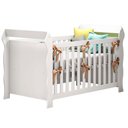 Ver imagem 2 de Berço Americano Lara com Colchão Gazin com Guarda Roupa Infantil Vittoria 6 Portas Branco- Móveis