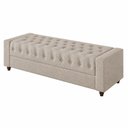 Ver imagem 6 de Puff Baú Calçadeira 195cm Heste Linho Nobre Bege - Sallar Home