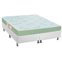 Ver imagem 1 de Cama Box King Colchão Espuma D33 Castor Sleep Max + Base CRC Courano White(193x203)