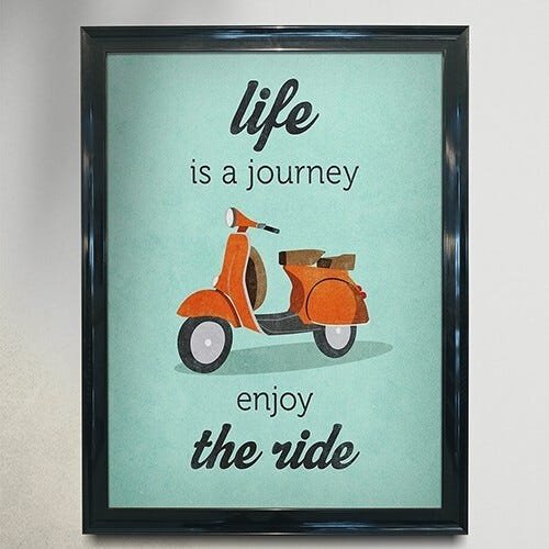 Quadro Decorativo Frases Life - PVC 1mm 30x45 - 1