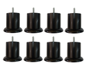 Ver imagem 1 de Kit 8 Pés Alt 6cm Sb Jade Preto Sofa Poltrona Estofado Etc