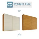 Ver imagem 5 de Guarda-Roupa Casal Hanover 2 Portas 6 Gavetas 100% MDF Flex Peroba/Off White - Mademarques