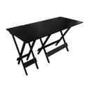 Ver imagem 1 de Conjunto de Mesa 120x70 com Mesa Aparador - Preto