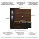 Ver imagem 3 de Estante TV 55" com 2 Leds e 2 portas Dallas Multimóveis V3398