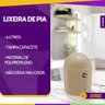 Lixeira Cesto de Lixo Pia Cozinha Banheiro 4l com Tampa:capuccino - 3