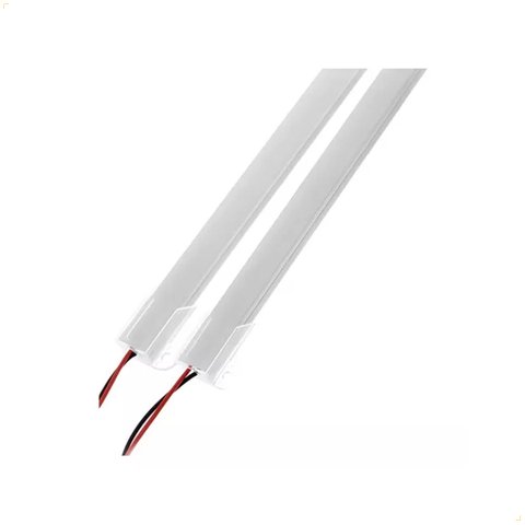 Perfil Barra Rígida Led 1 Metro Fita 2835 Direto na Rede Branco Quente 3000k 220v