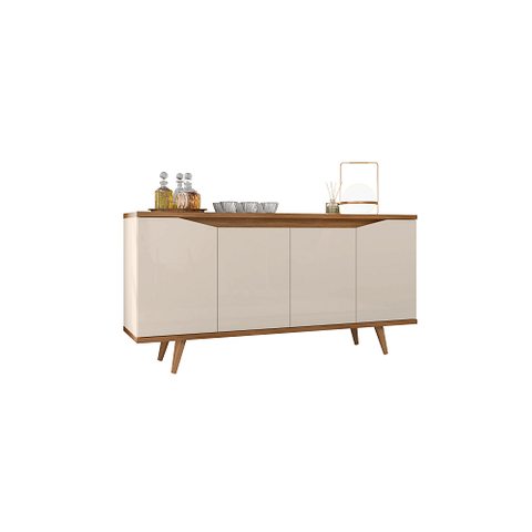 Buffet Grace Off White/cedro - Casa D Móveis
