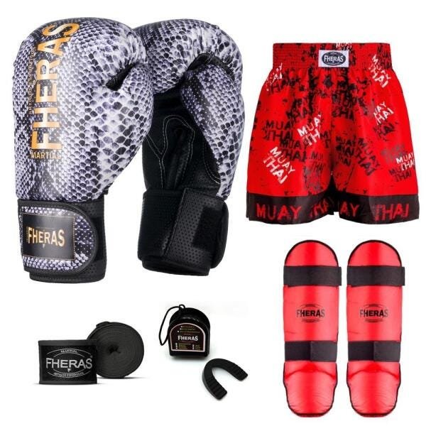 Authentiques RDX MMA UFC Grappling Gants Combat de boxe Punching Coup Muay Thai Pad shorts Noir - S