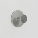 Ver imagem 2 de Kit Dois Ganchos Parede Aço Inox Adesivo 3m Prata Escovado