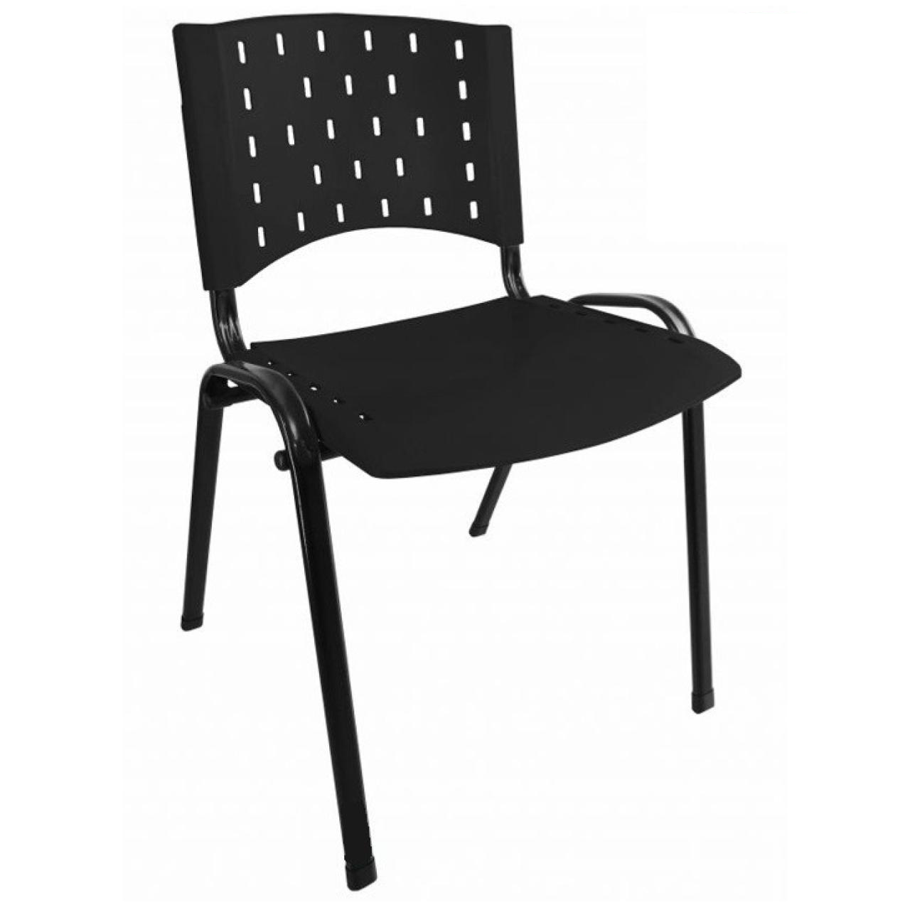 Cadeira Plástica REALPLAST 04 pés-Plástico Preto (Polipropileno) - 4
